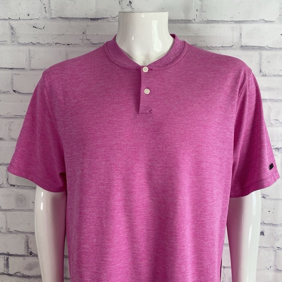Nike Other - Nike Shirt Men's XL Extra Large Blade Collar Polo Aeroreact Tiger Woods Pink